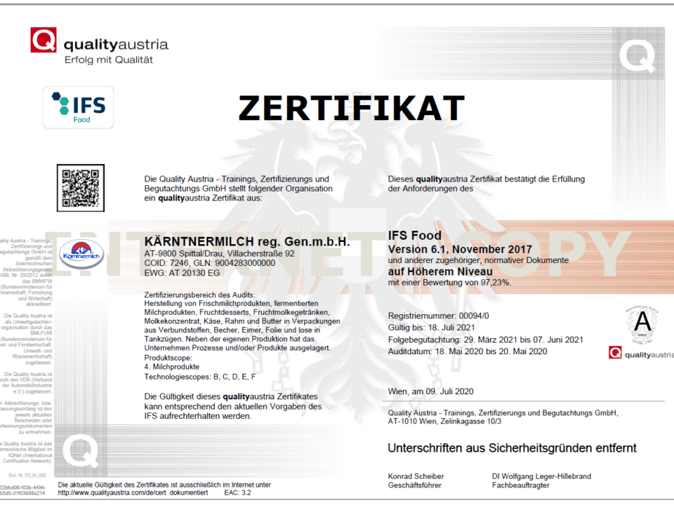 ifs-food-zertifikat-austria-kaerntnermilch