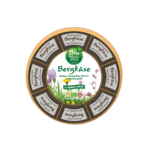 Bio Wiesenmilch Bergkäse 10 Monate gereift