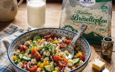Kärntnermilch Bröseltopfen Salat-Bowl
